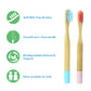 8 Pack BPA Free Kids Bamboo Toothbrushes with Individually Wrapped Eco-Friendly Natural Compostable Wooden Toothbrushes