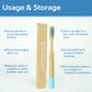 8 Pack BPA Free Kids Bamboo Toothbrushes with Individually Wrapped Eco-Friendly Natural Compostable Wooden Toothbrushes