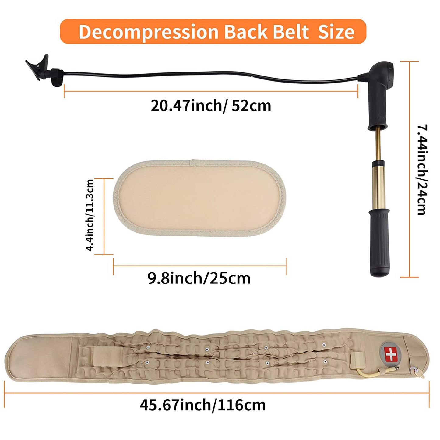 Lumbar Decompression Belt Back Traction Device for Women Men