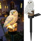 WM SolarEra Solar Lights LED Garden Owl Solar Lights Outdoor Decorative Waterproof Stake Lights for Walkway Yard Lawn Landscape Holiday Outdoor Decorations