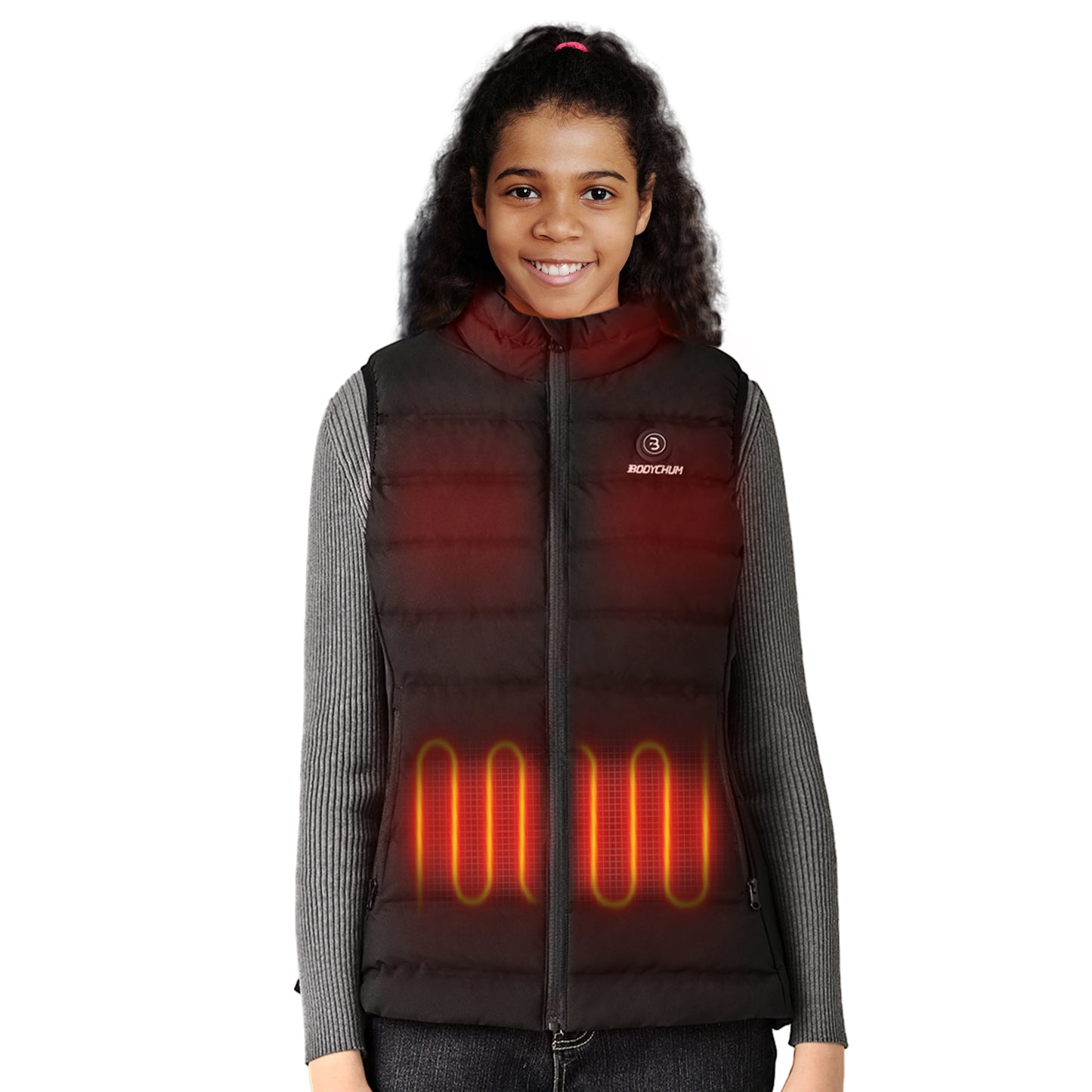 Heated Vest for Kids with Battery Pack Included, 6 Zones Electric Heated Vest for Youth, Christmas Gift for Boys and Girls