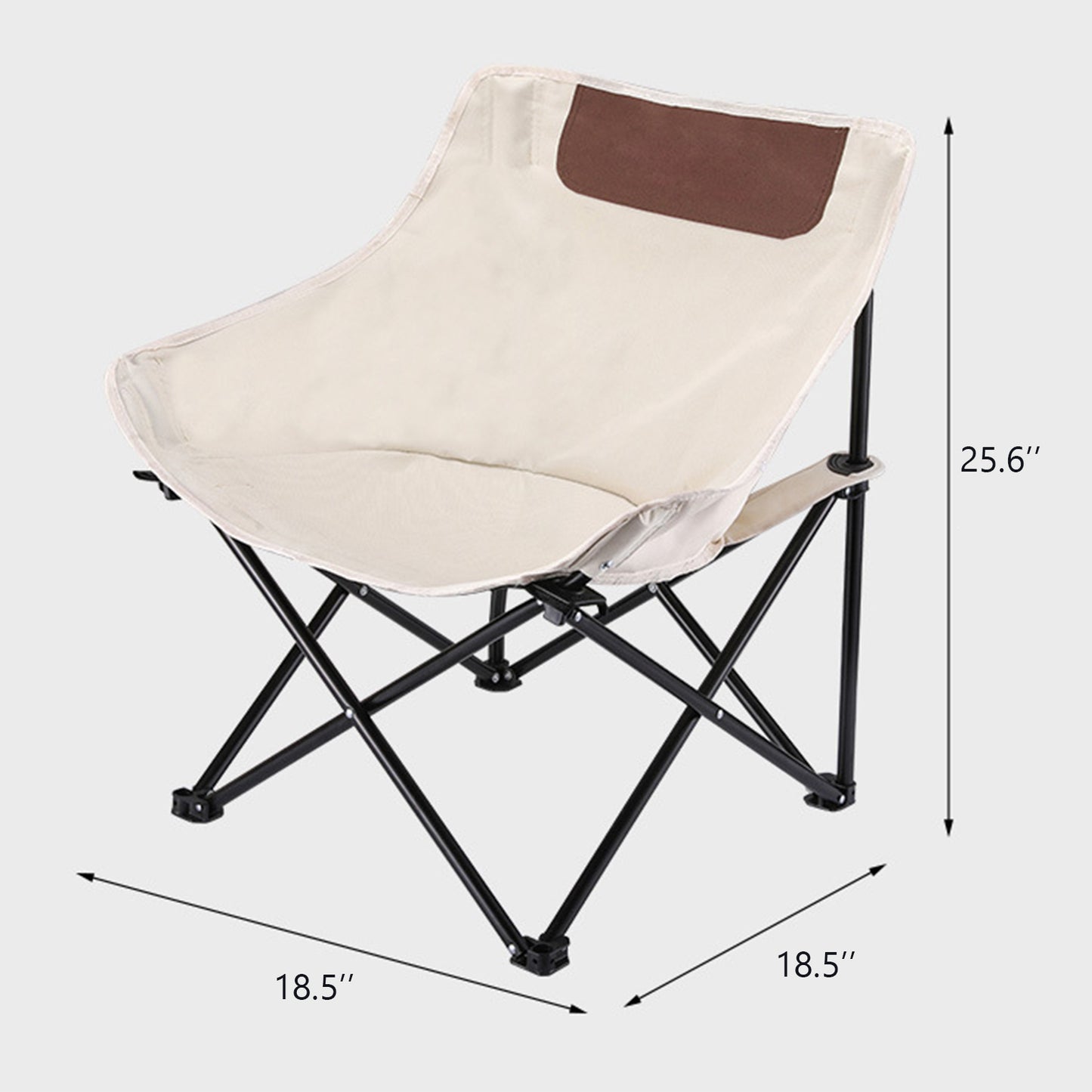 Foldable Camping Chair Oversized Oxford Fabric Moon Chairs Folding Camping Chairs