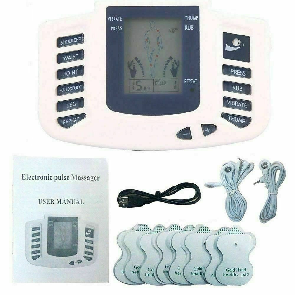 Tens Unit Electronic Pulse Massager Muscle Stimulator For Pain Relief Therapy