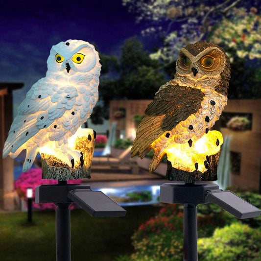 LED Garden Owl Solar Lights Patio Yard Lawn Waterproof Stake Lamp Party Decor